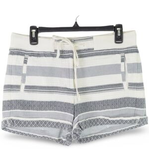 LOFT Textured Striped Shorts Size 4 Drawstring Casual Summer